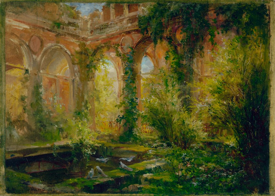 Edmond Allouard - Ruines de la Cour des comptes , la salle des fêtes - P1058 - Musée Carnavalet