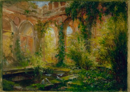 Edmond Allouard - Ruines de la Cour des comptes , la salle des fêtes - P1058 - Musée Carnavalet
