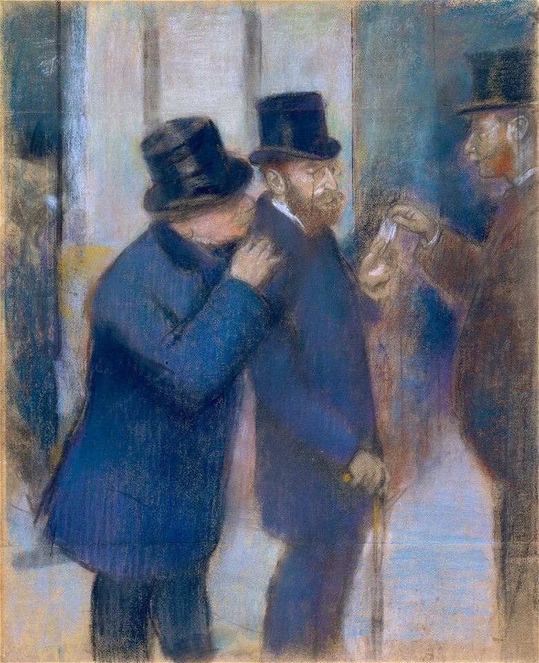 Edgar Degas, Portraits at the Stock Exchange, ca. 1878–79