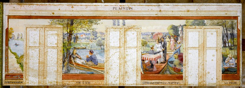 Edmond Debon - Esquisse pour la mairie de Nogent-sur-Marne , Plaisirs (salle des fêtes) - PPP3942 - Musée des Beaux-Arts de la ville de Paris