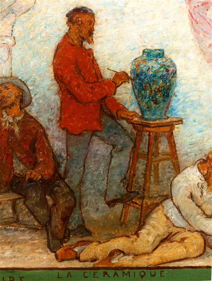 Edmond Eugène Valton - L'Art répand au loin sa lumière , Métiers d'art et dessin industriel , Esquisse pour la salle de des - PPP4285 - Musée des Beaux-Arts de la ville de Paris - 5