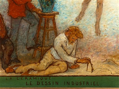 Edmond Eugène Valton - L'Art répand au loin sa lumière , Métiers d'art et dessin industriel , Esquisse pour la salle de des - PPP4285 - Musée des Beaux-Arts de la ville de Paris - 3