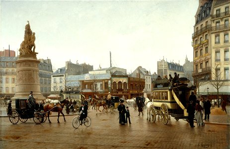 Edmond Grandjean - La place Clichy, en 1896 - P431 - Musée Carnavalet