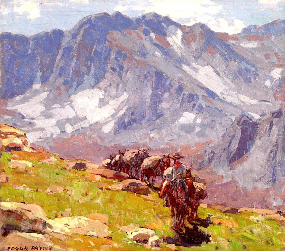 Edgar Payne Packing Out from Payne Lake