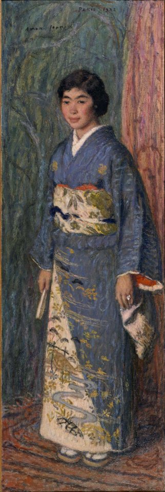Edmond-François Aman-Jean - Portrait of a Japanese Woman (Mrs. Kuroki) - Google Art Project