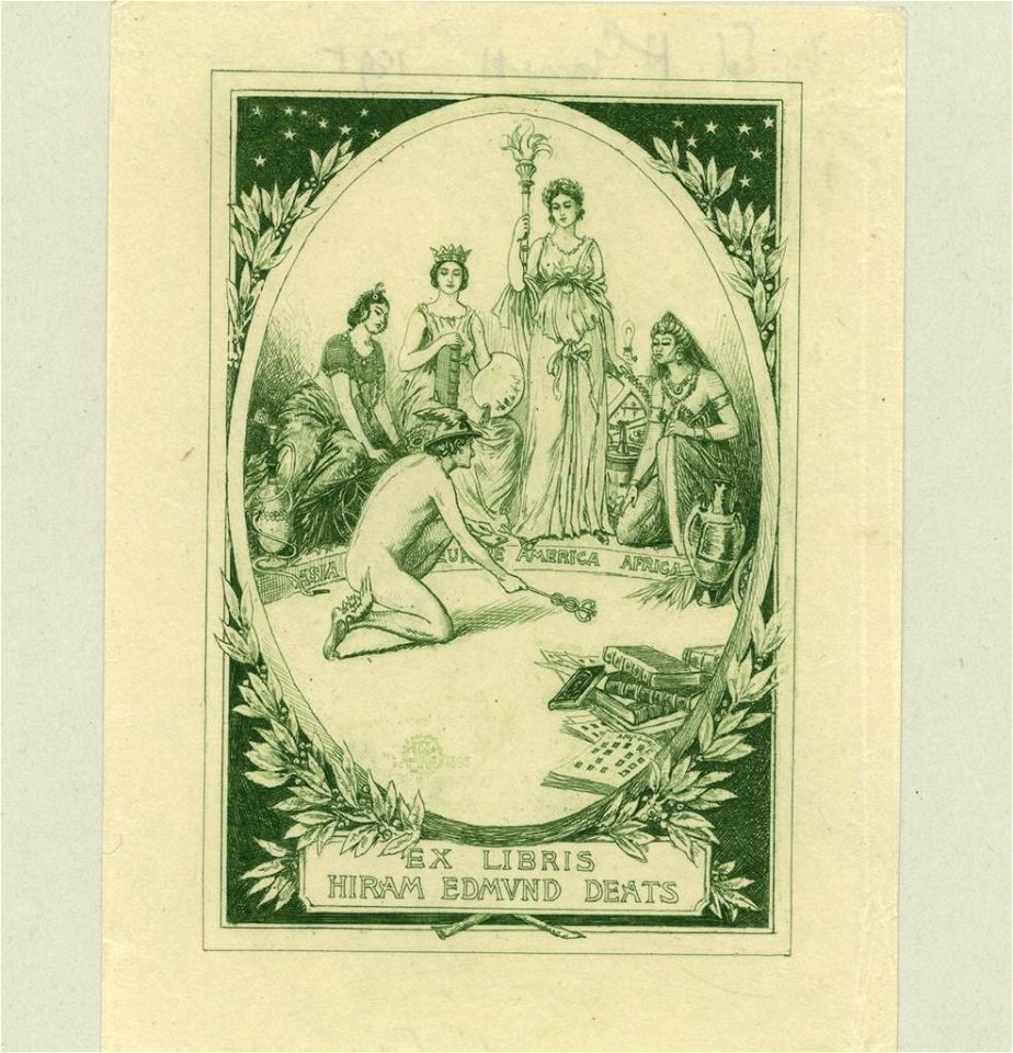 Edmun Garrett Bookplate-Hiram Edmund Deats