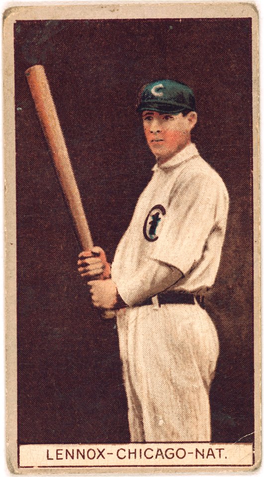 Edgar Lennox, Chicago Cubs, baseball card portrait LCCN2008677964