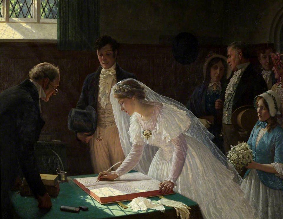 Edmund Blair Leighton - The Wedding Register
