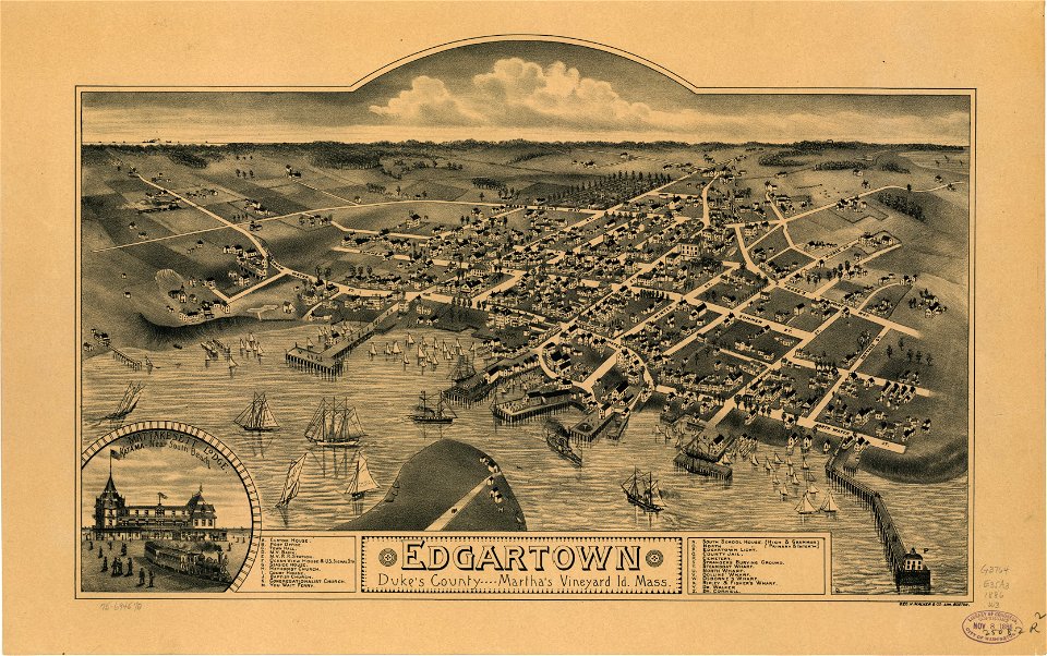 Edgartown, Duke's County, Martha's Vineyard Id., Mass. LOC 75694570
