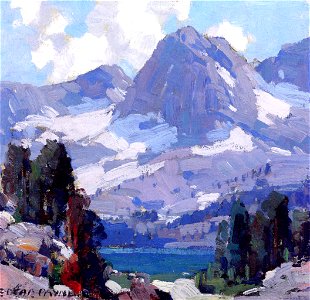 Edgar Payne High Sierra, Mountain Scene