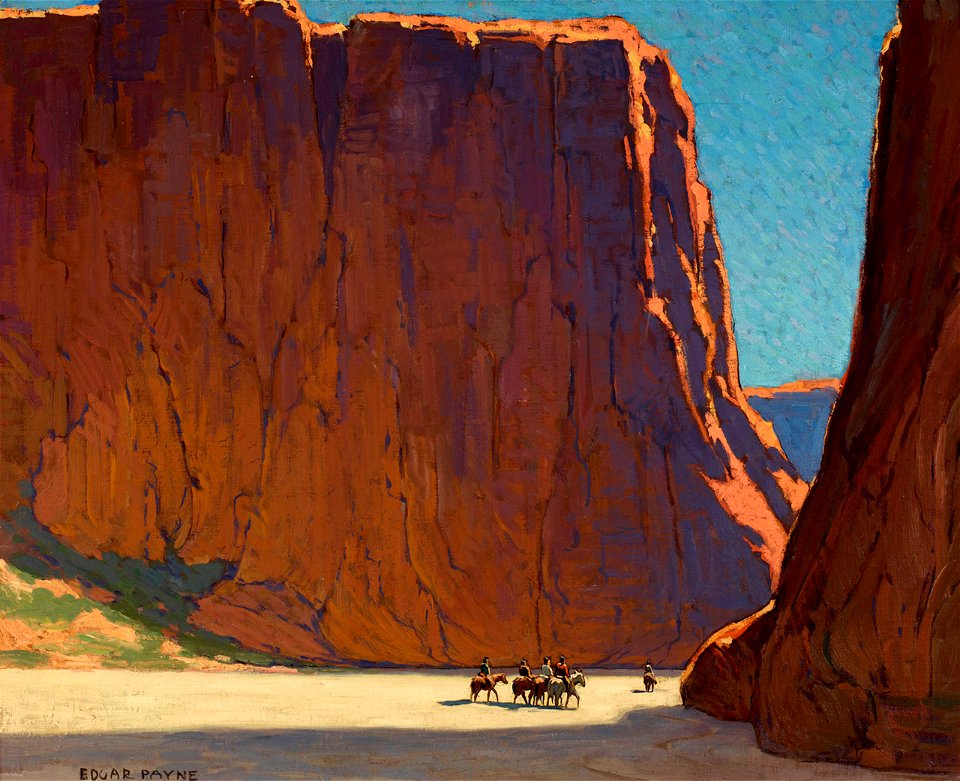 Edgar Payne Sunset, Canyon de Chelly