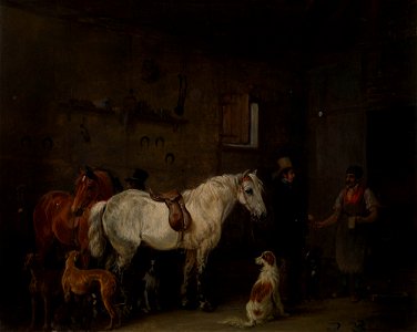 Edmund Bristow (1787-1876) - The Farrier's Shop - RCIN 407585 - Royal Collection