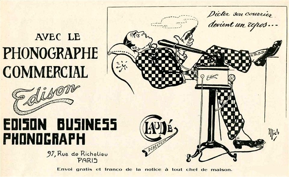 Edison Business Phonograph - publicité