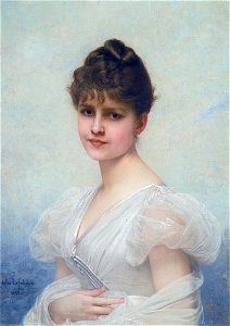 Edith Caroline Warren Miller (1866-1944), by Jules Joseph Lefebvre (1836-1911)