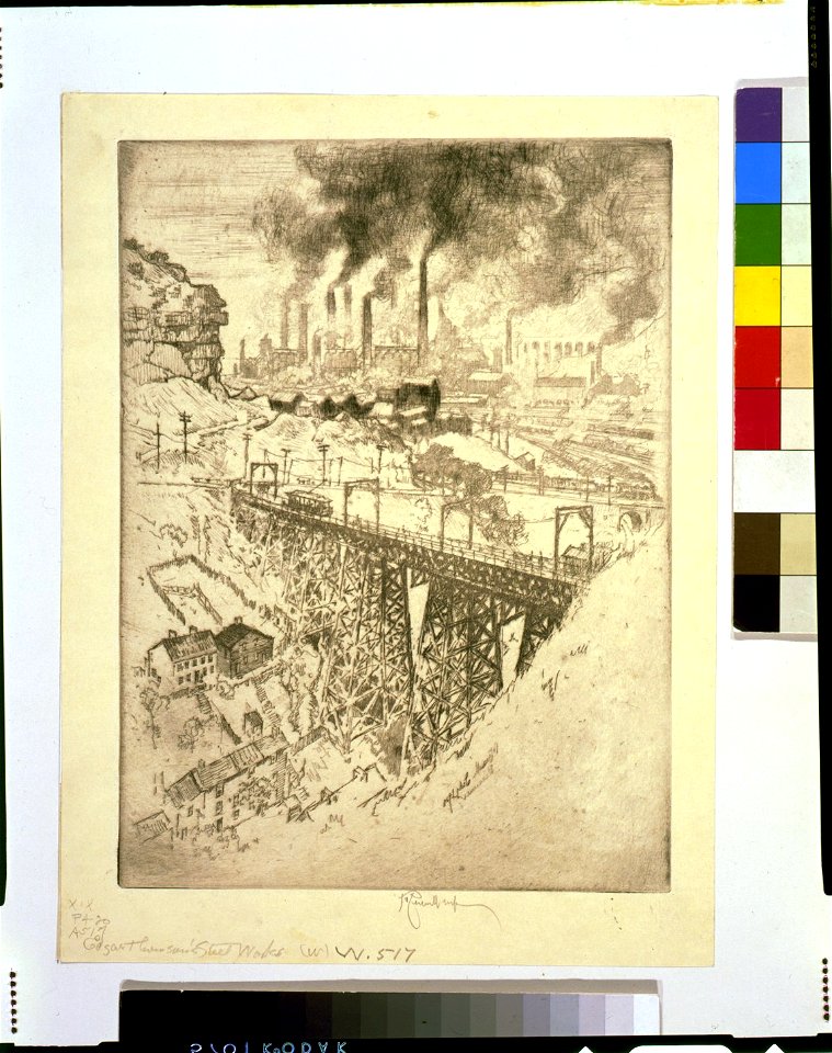 Edgar Thomson's Steel Works - Pennell. LCCN97517370
