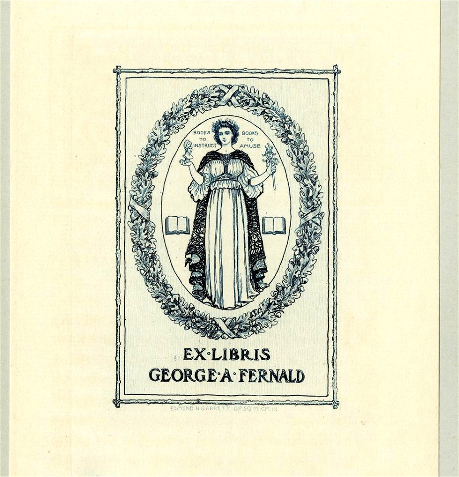 Edmund Garrett Bookplate-George A Fernald