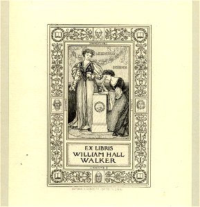 Edmund Garrett Bookplate-William Hall Walker