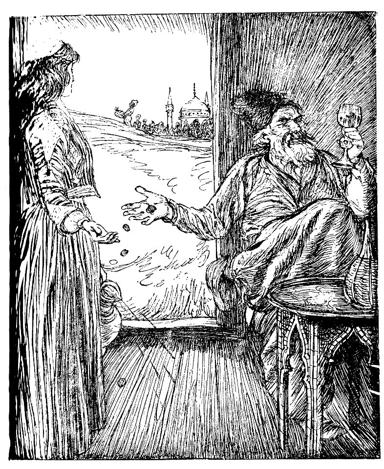 Edmund J Sullivan Illustrations to The Rubaiyat of Omar Khayyam First Version Quatrain-012
