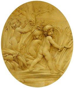 Edme Bouchardon (1698-1762) (after) - The Four Seasons, Summer, Putti Reaping - 207776 - National Trust
