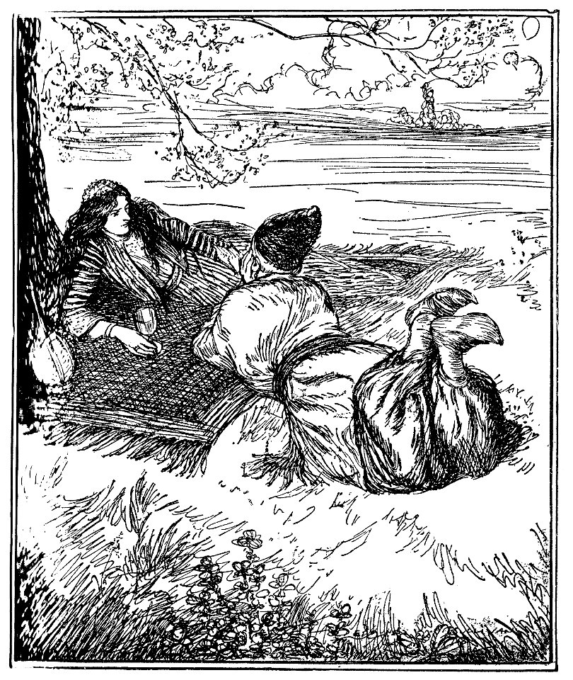 Edmund J Sullivan Illustrations to The Rubaiyat of Omar Khayyam First Version Quatrain-010