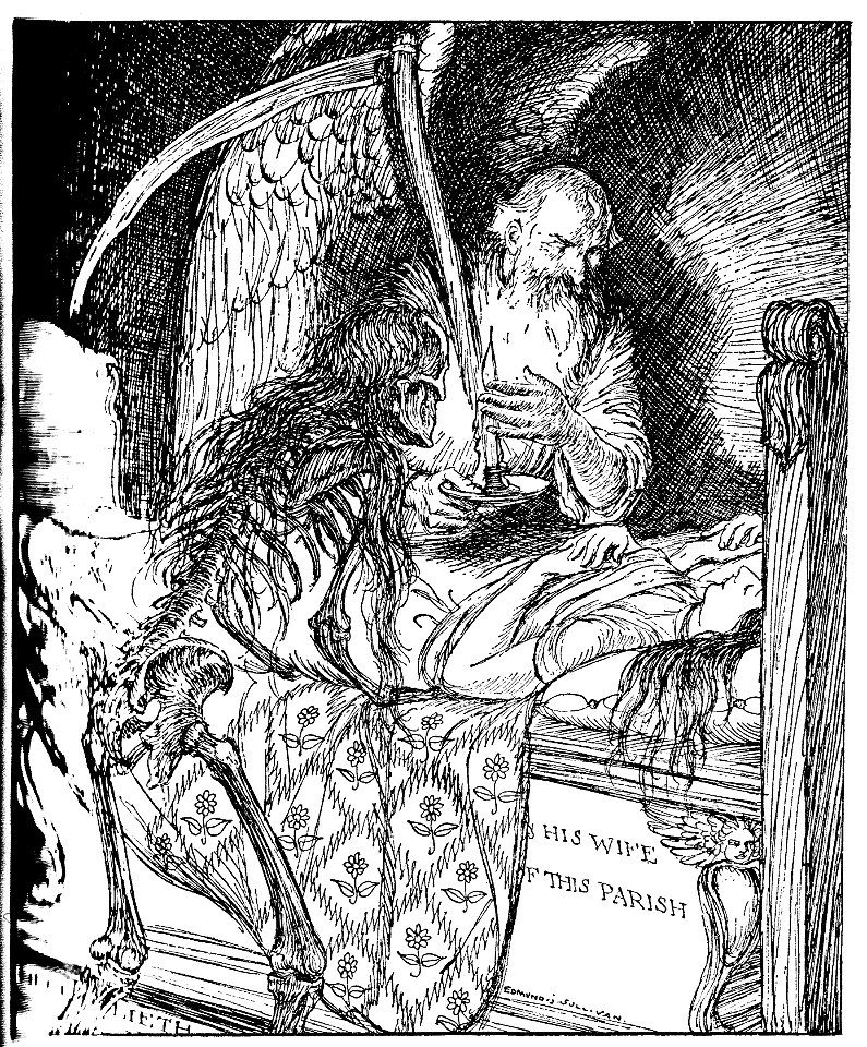 Edmund J Sullivan Illustrations to The Rubaiyat of Omar Khayyam First Version Quatrain-022
