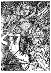 Edmund J Sullivan Illustrations to The Rubaiyat of Omar Khayyam First Version Quatrain-044