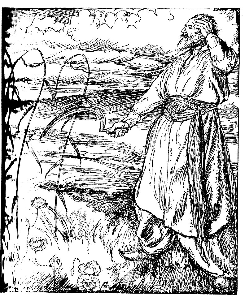 Edmund J Sullivan Illustrations to The Rubaiyat of Omar Khayyam First Version Quatrain-030