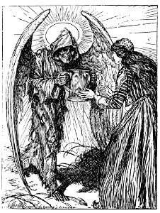 Edmund J Sullivan Illustrations to The Rubaiyat of Omar Khayyam First Version Quatrain-048
