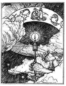 Edmund J Sullivan Illustrations to The Rubaiyat of Omar Khayyam First Version Quatrain-046