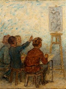 Edmond Eugène Valton - Dessinez enfants, pour soutenir plus tard l'honneur industriel de la République française , Esquisse - PPP4282 - Musée des Beaux-Arts de la ville de Paris - 5
