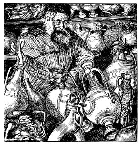 Edmund J Sullivan Illustrations to The Rubaiyat of Omar Khayyam First Version Quatrain-066
