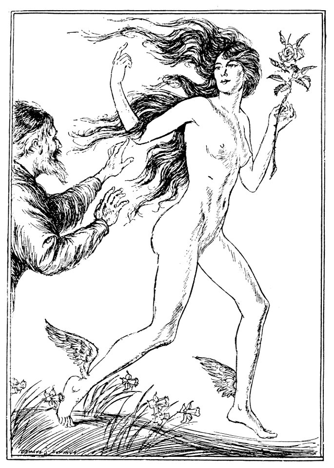 Edmund J Sullivan Illustrations to The Rubaiyat of Omar Khayyam First Version Quatrain-070