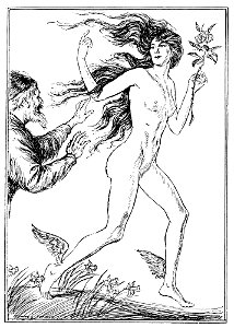 Edmund J Sullivan Illustrations to The Rubaiyat of Omar Khayyam First Version Quatrain-070