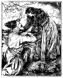 Edmund J Sullivan Illustrations to The Rubaiyat of Omar Khayyam First Version Quatrain-074