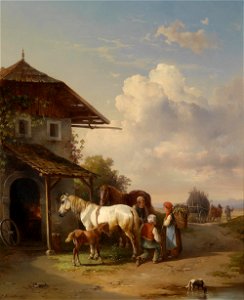 Edmund Mahlknecht Beim Hufschmied