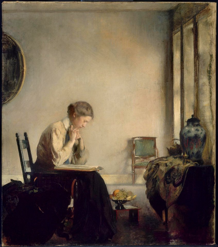 Edmund C. Tarbell - Girl Reading - 09.209 - Museum of Fine Arts