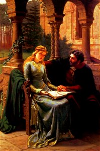 Edmund Blair Leighton - Abelard and his Pupil Heloise. Free illustration for personal and commercial use.