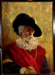 Edmund Perle - Self-portrait in the 16th-century costume - MP 2349 - National Museum in Warsaw