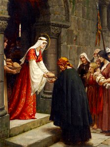 Edmund blair leighton the charity of saint elizabeth of hungary062050)