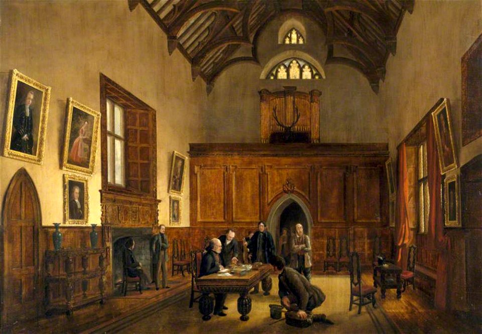 Edmund William Elton (1822-1859) - Trying a Poacher (in a reconstruction of the Great Hall of Clevedon Court) - 624173 - National Trust