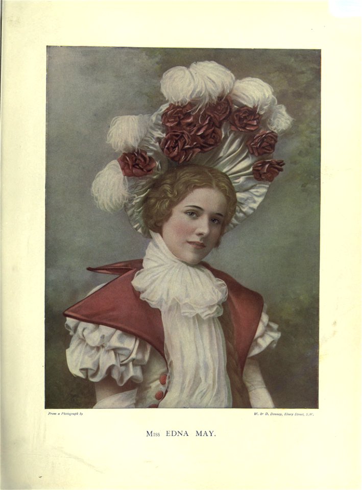 Edna May in The Belle of New York. W. & D. Downey