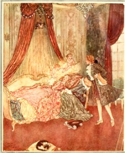Edmund Dulac Sleeping Beauty. Free illustration for personal and commercial use.