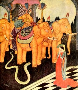 Edmund Dulac's fairy book - color plate 05