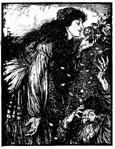 Edmund J Sullivan Illustrations to The Rubaiyat of Omar Khayyam First Version Quatrain-013