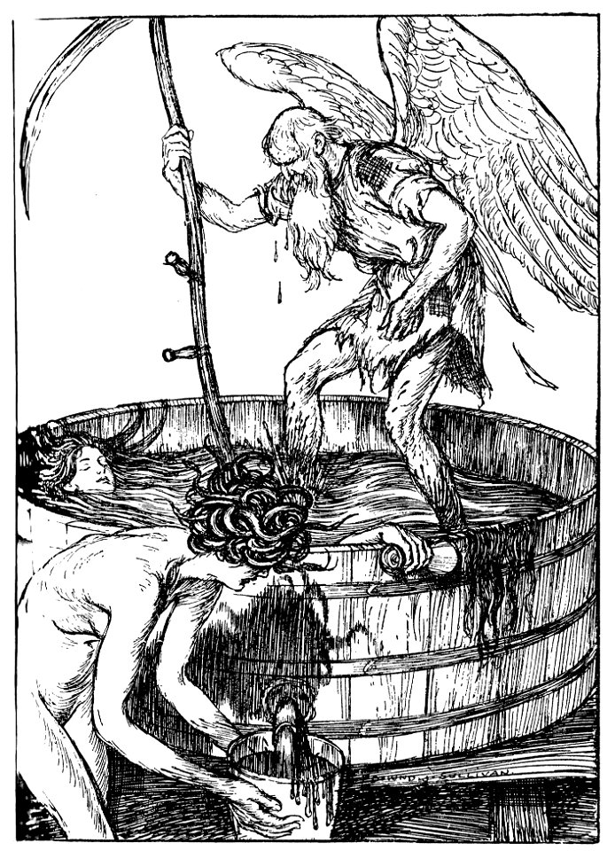 Edmund J Sullivan Illustrations to The Rubaiyat of Omar Khayyam First Version Quatrain-021