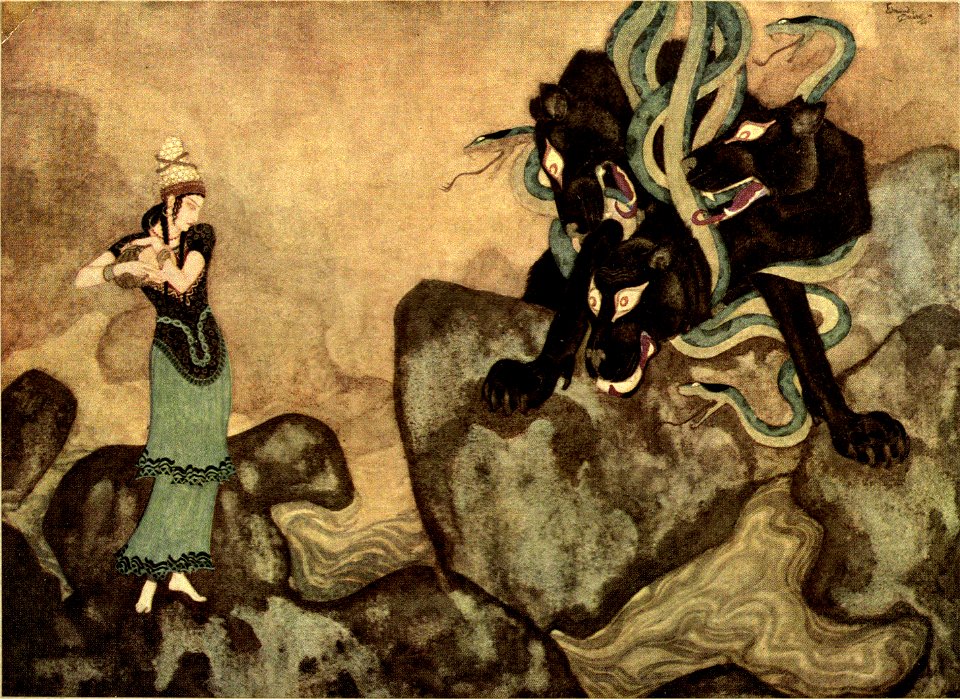 Edmund Dulac's picture-book for the French Red Cross - color plate 17