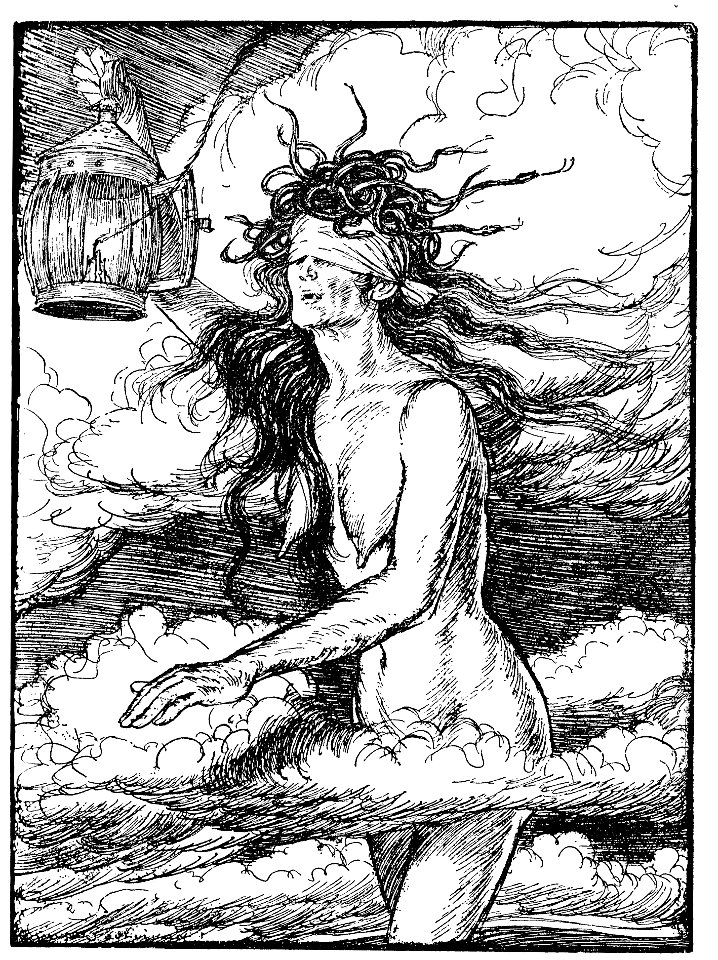 Edmund J Sullivan Illustrations to The Rubaiyat of Omar Khayyam First Version Quatrain-033