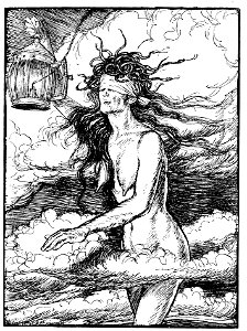 Edmund J Sullivan Illustrations to The Rubaiyat of Omar Khayyam First Version Quatrain-033