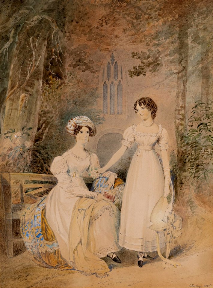 Edmund Hastings - Mrs and Miss Clutton of Kinnersley - 1826 - Hastings-98574-2