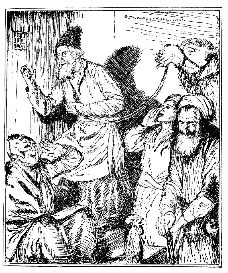 Edmund J Sullivan Illustrations to The Rubaiyat of Omar Khayyam First Version Quatrain-003